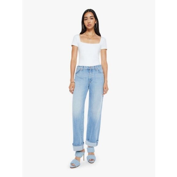 💕MOTHER SUPERIOR💕 The Dodger Button Hover Cuff Jeans ~ Funk N' Flair 29 NWOT - Picture 3 of 16